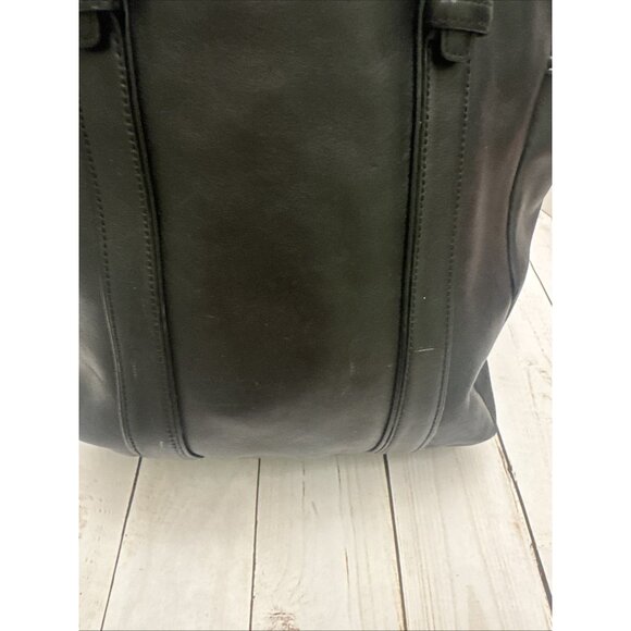 Vintage Coach Black Hampton Leather Tote Bag D05Q-8E92 12x10x4” VGUC* - Picture 5 of 9